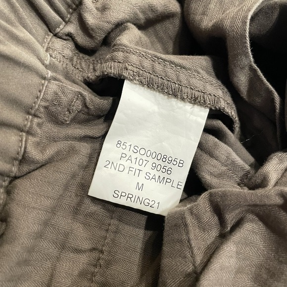 Todd Snyder Cargo Pants Mens M Brown Elastic Waist Drawstring Utility Sample - Picture 14 of 14